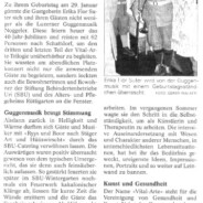 Die Noggeler im Urner Wochenblatt vom 2. Februar 2011