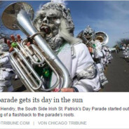 Die „South Side Irish Parade“ in der Chicago Tribune