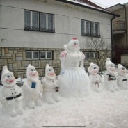 Tipp Nr. 13 für die #HomeFasnacht2021: Die Noggeler aus Schnee gebaut!